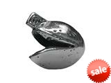 Zable™ Sterling Silver Fortune Cookie Bead / Charm style: BZ1786