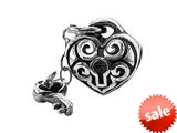 Zable™ Sterling Silver Key To My Heart Dangle Bead / Charm style: BZ1918
