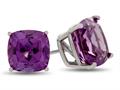Finejewelers 7x7mm Cushion-Cut Simulated Alexandrite Post-With-Friction-Back Stud Earrings