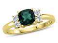 Created Emerald (Yellow Gold) (10 kt Yellow Gold)