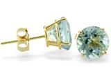 FJC Finejewelers 14k Yellow Gold 14k Yellow Gold 7mm Round Aquamarine Stud Earrings style: E4043AQ