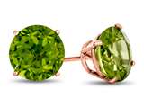 FJC Finejewelers 10k Rose Gold 7mm Round Peridot Post-With-Friction-Back Stud Earrings style: E4043P10KR
