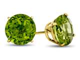 FJC Finejewelers 10k Yellow Gold 7mm Round Peridot Post-With-Friction-Back Stud Earrings style: E4043P10KY