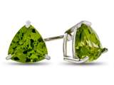 Finejewelers 7x7mm Trillion Peridot Post-With-Friction-Back Stud Earrings style: E4044P14KW
