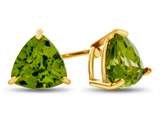 Finejewelers 7x7mm Trillion Peridot Post-With-Friction-Back Stud Earrings style: E4044P14KY