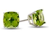 FJC Finejewelers 7x7mm Cushion-Cut Peridot Post-With-Friction-Back Stud Earrings style: E8053P10KW
