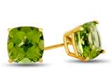 Finejewelers 7x7mm Cushion-Cut Peridot Post-With-Friction-Back Stud Earrings style: E8053P10KY