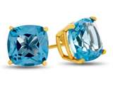 FJC Finejewelers 7x7mm Cushion-Cut Swiss Blue Topaz Post-With-Friction-Back Stud Earrings style: E8053SW14KY