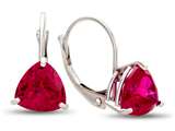 FJC Finejewelers 7x7mm Trillion Created Ruby Lever-back Drop Earrings style: E8118CRR14KW