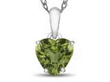 FJC Finejewelers 10k White Gold 7mm Heart Shaped Peridot Pendant Necklace style: P1078608