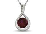 FJC Finejewelers 7mm Round Created Ruby Twist Pendant Necklace - Chain Included style: P8806CRR