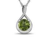 FJC Finejewelers 7mm Round Peridot Twist Pendant Necklace - Chain Included style: P8806P