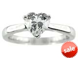 FJC Finejewelers 7mm Solitaire White Cubic Zirconia Heart Shaped Ring style: R7985CZ