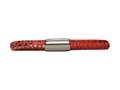 Endless Jennifer Lopez Red Reptile, 19cm/7.5inch Single Leather Bracelet Steel Finish 100219