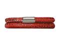 Endless Jennifer Lopez Red Reptile, 40cm/8.0inch Double Leather Bracelet Steel Finish 100240