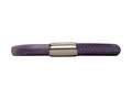 Endless Jewelry Purple Leather 19cm/7.5inch Single Leather Bracelet Steel Finish 1210619