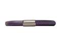 Endless Jewelry Purple Leather 20cm/8.0inch Single Leather Bracelet Steel Finish