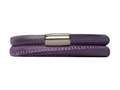 Endless Jewelry Purple Leather 38cm/7.5inch Double Leather Bracelet Steel Finish 1210638