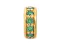 Endless Jewelry - Jennifer Lopez Collection Emerald Dreamy Dot Emerald Cubic Zirconia Gold Finish 16003