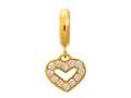 Endless Jewelry - Jennifer Lopez Collection Dreamy Heart White Cubic Zirconia Gold Finish 1891