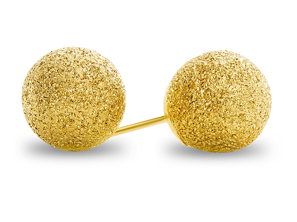 Finejewelers 14k 8mm Laser Cut Ball Stud Earrings 630001