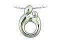 Large Sterling Silver Mother and Child® Pendant Necklace by Janel Russell m272s41m