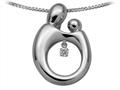 Mother and Child® Heartbeat Pendant Necklace by Janel Russell m293s41m