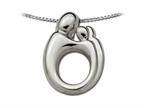 Large Sterling Silver Mother and Child Family Twin Pendant Necklace by Janel Russell Style number: 1913W41