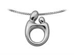 Sterling Silver Mother and Child Pendant Necklace by Janel Russell Style number: 1918W41