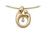 Mother and Child Heartbeat Pendant Necklace by Janel Russell Style number: M292Y41M