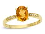 LALI Classics 14k Yellow Gold Citrine Oval Ring Style number: LALI1026