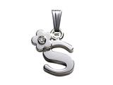 Finejewelers 925 Sterling Silver Childrens Letter S Charm Pendant Necklace on 14 Inch Chain style: 503399
