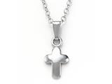 Finejewelers 925 Sterling Silver Childrens Baby Cross Pendant Necklace on 12 Inch Chain style: 503416