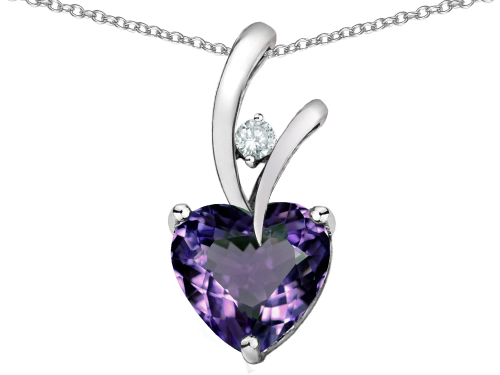 Alexandrite heart necklace Clearance