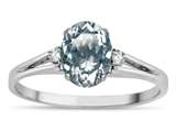 Tommaso Design™ Genuine Aquamarine Ring style: 21696