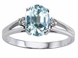 Tommaso Design™ Genuine Aquamarine Ring style: 21707