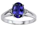 Tommaso Design™ Oval 8x6 mm Genuine Iolite Ring style: 21770