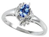 Tommaso Design™ Oval 5x3 mm Genuine Tanzanite Ring style: 22071