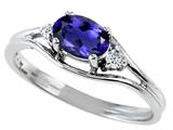 Tommaso Design™ Oval 6x4 mm Genuine Iolite Ring style: 22082