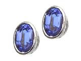 Tommaso Design™ Oval 7x5mm Genuine Tanzanite Earrings style: 22406