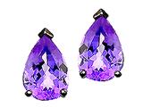Tommaso Design™ Pear Shape 7x5mm Genuine Tanzanite Earrings style: 22715