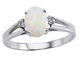 Tommaso Design™ Oval Genuine Opal Ring style: 22884