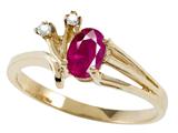 Tommaso Design™ Genuine Ruby and Diamond Ring style: 23150