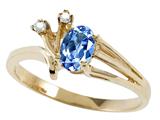 Tommaso Design™ Oval 6x4mm Genuine Tanzanite Ring style: 23153