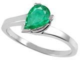 Tommaso Design™ Genuine Emerald Ring style: 23229