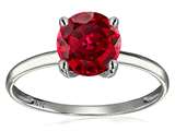 Original Star K™ 7mm Round Created Ruby Solitaire Engagement Ring style: 23602