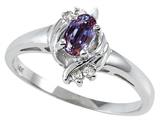 Tommaso Design™ Oval 5x3 mm Simulated Alexandrite Ring style: 24519