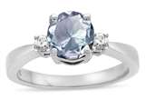 Tommaso Design™ Genuine Aquamarine Engagement Ring style: 24784
