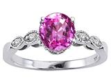 Tommaso Design™ Round 7mm Created Pink Sapphire Engagement Ring style: 25886