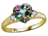 Tommaso Design™ Heart Shape 8mm Mystic Rainbow Topaz Ring style: 25934